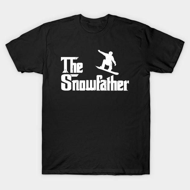 The Snowfather Funny Snowboarding Freestyle Snowboard Lover T-Shirt by Wakzs3Arts